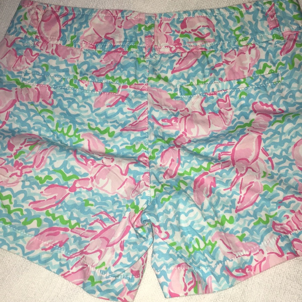 Lilly Pulitzer Callahan Shorts Size 0 Tropical Pink Lobster 5" Inseam - Picture 4 of 4